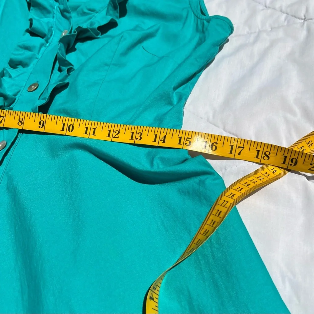 Liz Claiborne Green Sleeveless Dress - Picture 13 of 14